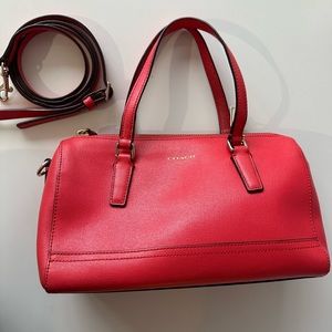 Vintage Coach Saffiano Mini Satchel